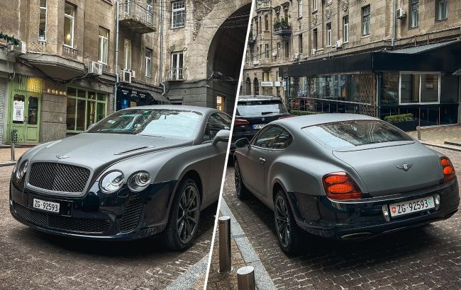 В Киеве заметили редкий Bentley: их всего 1800 в мире (фото)
