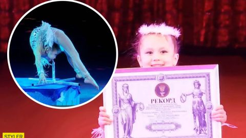 6-річна українка підкорила виконанням складного циркового трюку і встановила рекорд