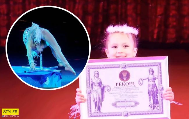 6-летняя украинка покорила исполнением сложнейшего циркового трюка и установила рекорд