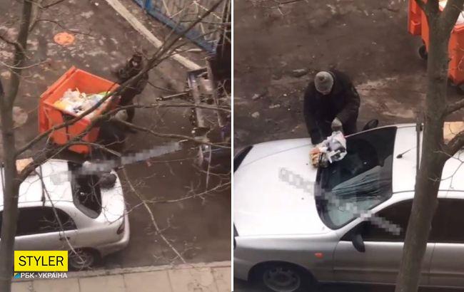 Под Днепром коммунальщики наказывают "героев парковки": оставляют "метку"