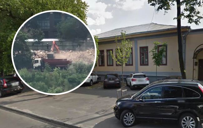 В Киеве застройщики снесли один из самых старых домов, которому более 160 лет: активисты возмущены (фото)