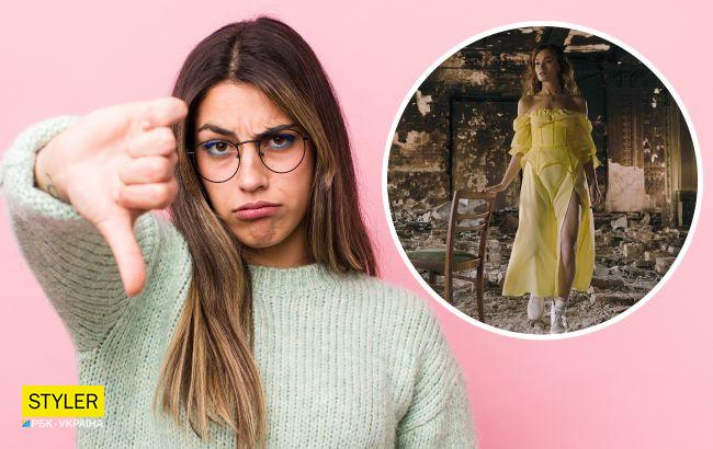 Українська блогерка рекламує сукню на тлі зруйнованих будинків: деталі скандалу