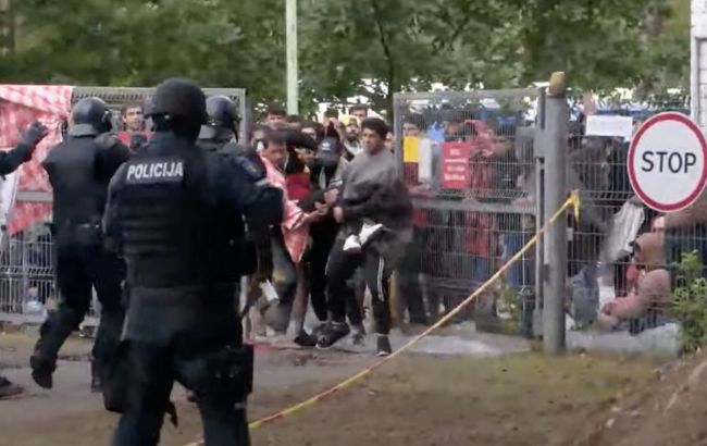 У таборі мігрантів у Литві відбулися заворушення: поліція застосувала газ