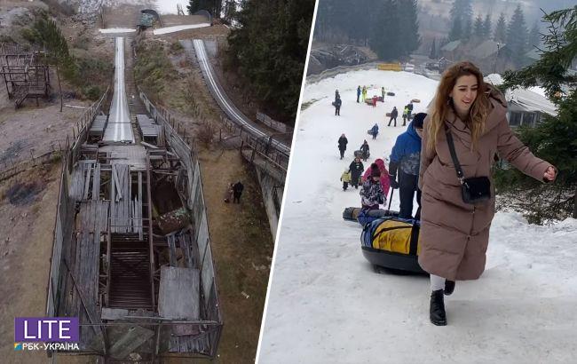 Страшнувато, але кайф: на відео показали розваги в Карпатах, про які мало хто знає