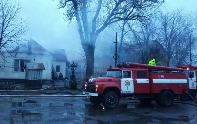 На Закарпатье горело здание одного из районных судов