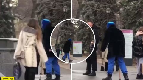 В Харькове "бездомный" пранкер нападал на людей, отказавших ему в милостыне (видео)