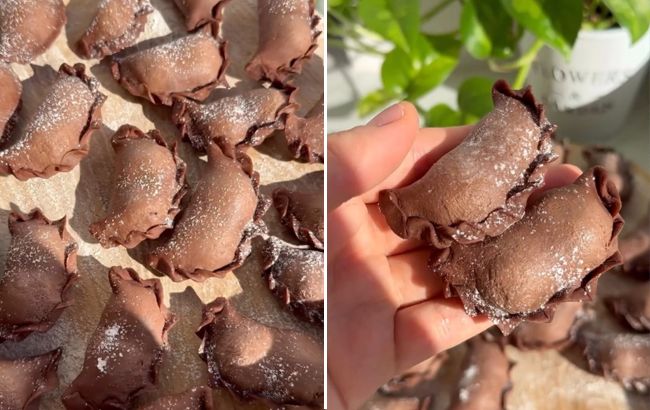 Такого вы еще точно не пробовали. Как приготовить шоколадные вареники с вишнями (видео)