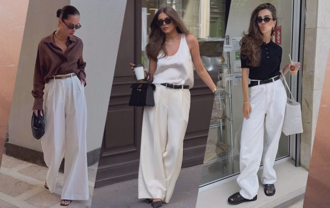 Белые брюки - хит лета 2025: с чем их носить, чтобы выглядеть стильно