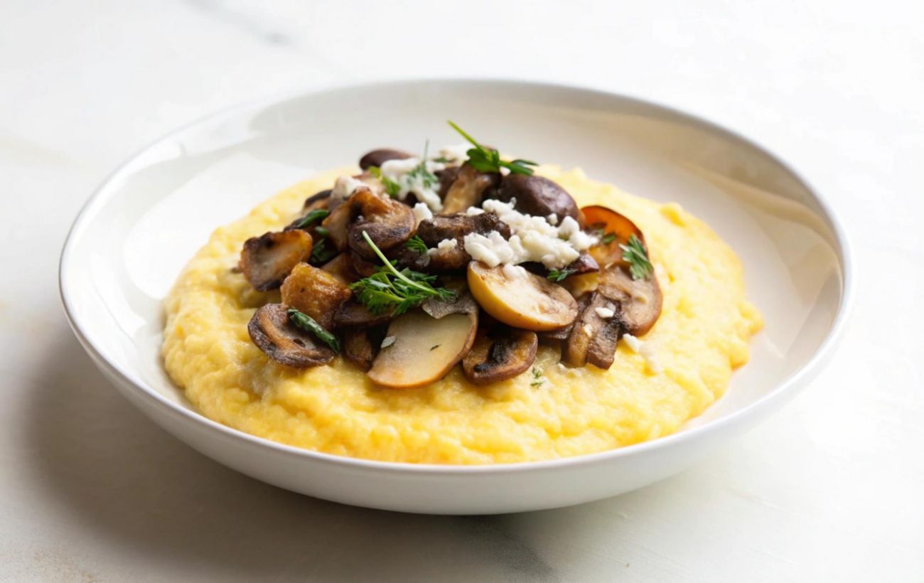 Справжній гуцульський банош з грибами та шкварками: легко приготувати вдома