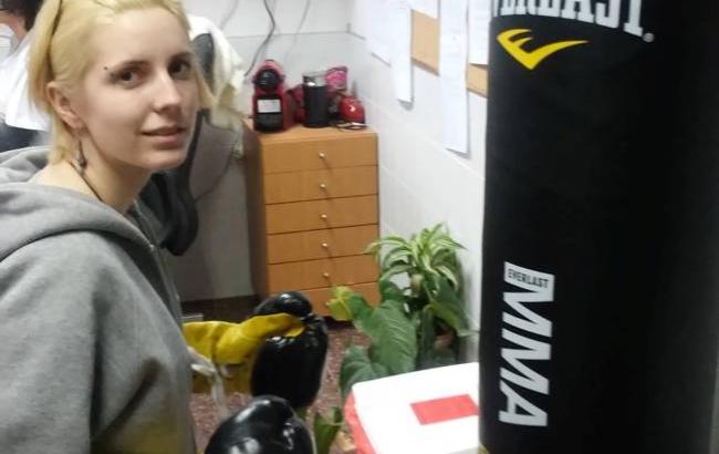 Яна Зинкевич занимается боксом во время реабилитации