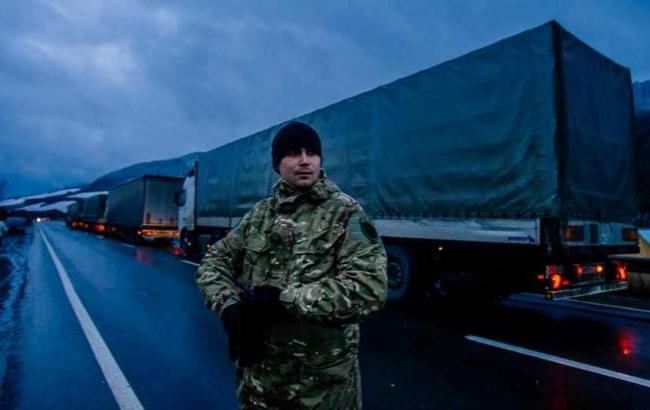 На Закарпатье продолжается блокада российских фур