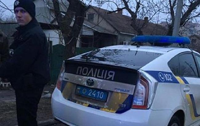 В Днепропетровске за рулем полицейской машины оказался ребенок