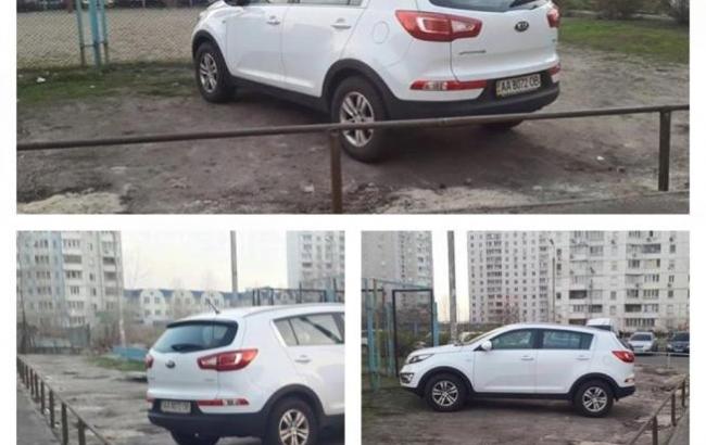 Київські комунальники покарали водія позашляховика