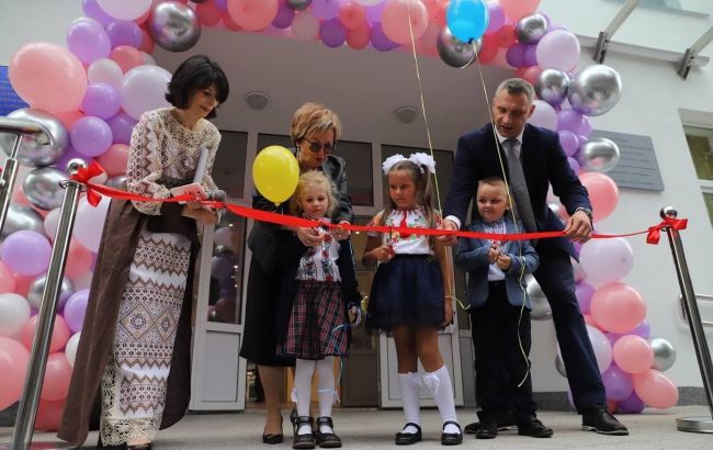 Кличко открыл новую энергоэффективную школу в Киеве