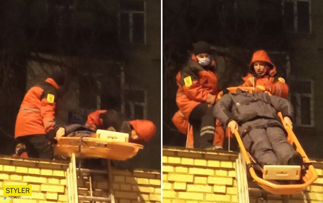 У Києві чоловік намагався наздогнати злодіїв та впав на дах гаража: що з постраждалим (фото)
