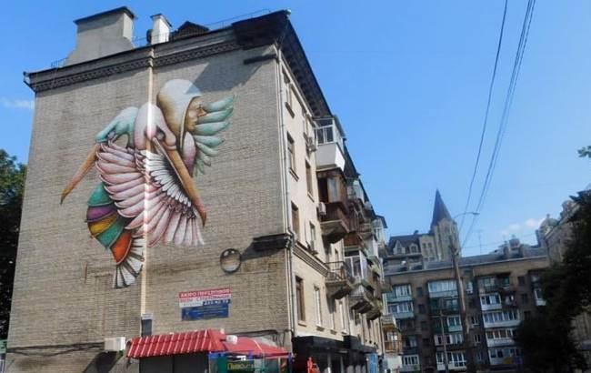 В Киеве создали новый необычный мурал