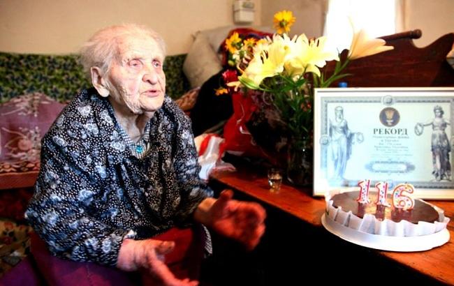 Старейшей жительнице Украины исполнилось 116 лет