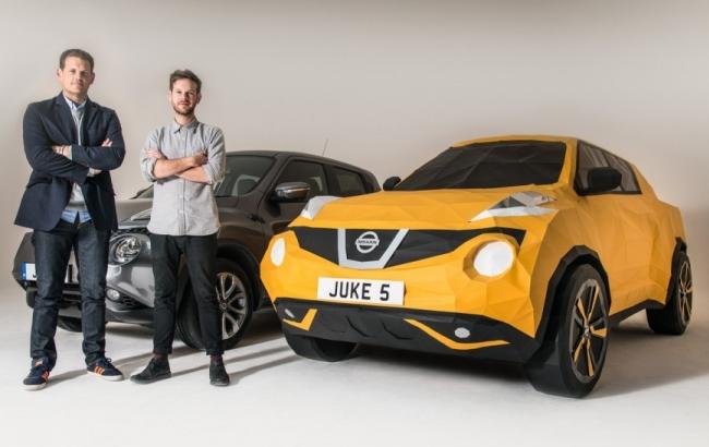 Британец склеил Nissan Juke из бумаги