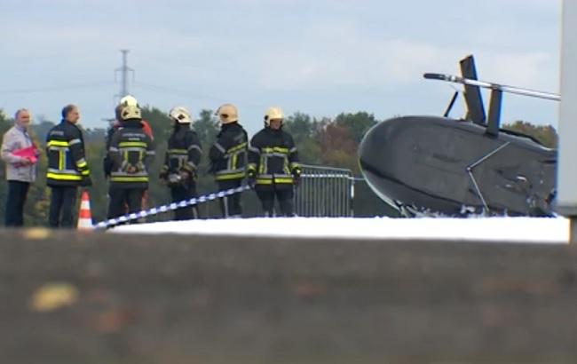 На аэродроме в Бельгии разбился вертолет, есть пострадавшие