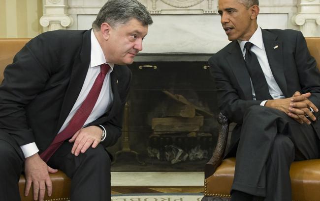 Порошенко поблагодарил Обаму за 300 млн долларов военной помощи для Украины