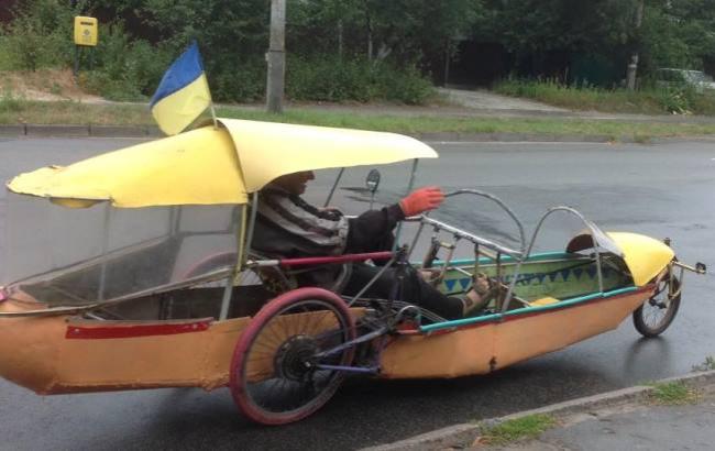 На киевских дорогах заметили необычный транспорт