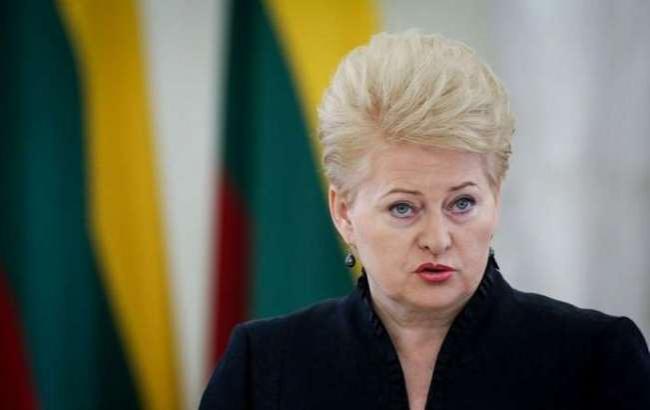 Президент Литвы Грибаускайте верит в безвизовый режим для украинцев с 2017 года