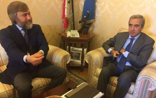 Новинский встретился с вице-президентом Сената Италии