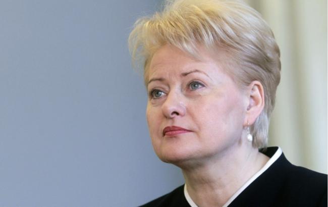 Президент Литвы поздравила Украину с 25-летием независимости