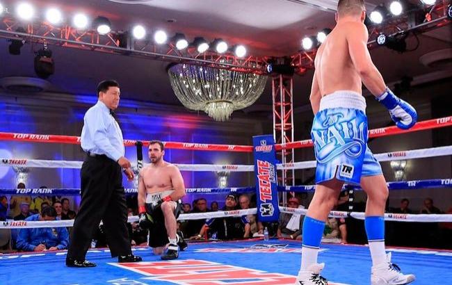 Украинский боксер нокаутировал американца на профи-ринге