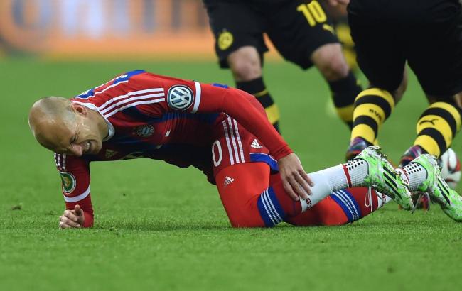 Арьєн Роббен не допоможе "Баварії" в іграх проти "Барселони"