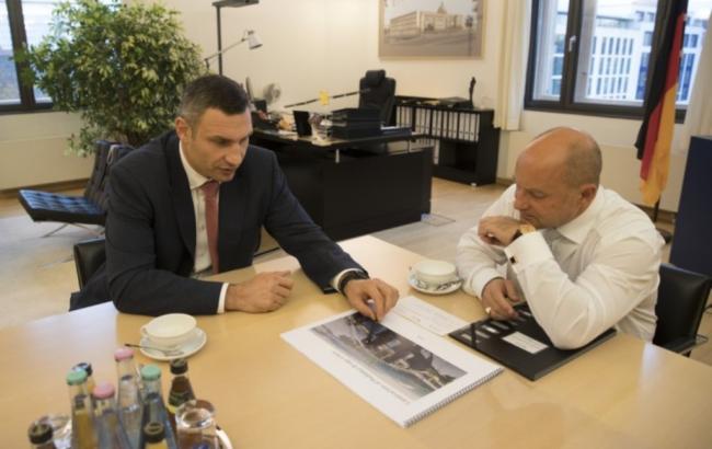 Кличко обговорив співпрацю з німецькою стороною у проекті Подільсько-Воскресенського мосту