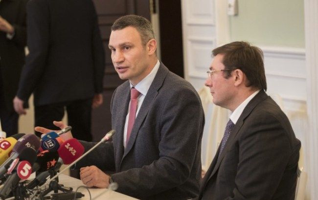 Луценко і Кличко домовилися про співпрацю щодо звільнення столиці від незаконних МАФів