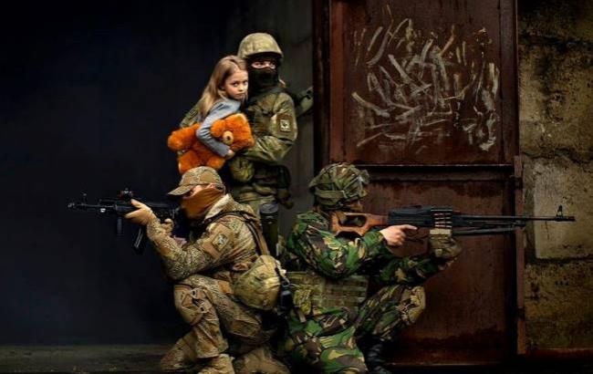 "Дети войны": фотограф показал маленьких жителей востока Украины