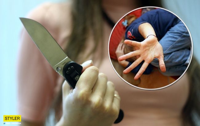 Абсолютно невменяемая: в Запорожье беременная накинулась на детей с ножом