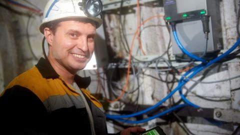 ДТЭК проложил впервые&nbsp;в Украине Wi-Fi в шахте на глубине полкилометра