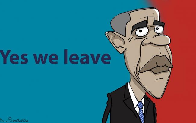 Художник попрощался с Бараком Обамой, нарисовав карикатуру