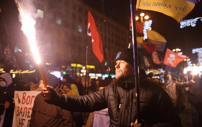 У Києві відзначили річницю зіткнень на Грушевського: фоторепортаж