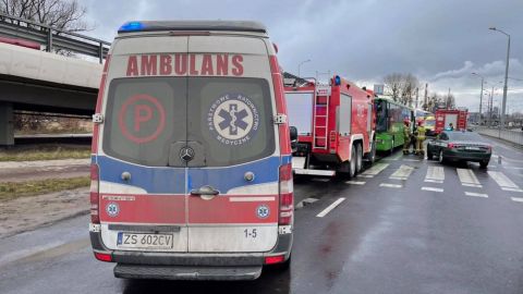 В Польше столкнулись два автобуса, пострадали более 20 человек