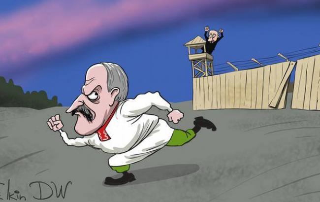 Відомий карикатурист висміяв Лукашенко