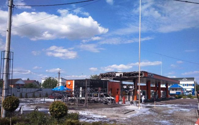 В Житомире горела АЗС, есть пострадавшие