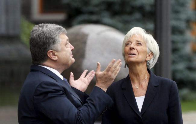 Глава МВФ написала листа Порошенку