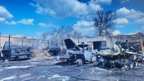 Унаслідок пожежі на військовій частині в Рубіжному постраждав військовий