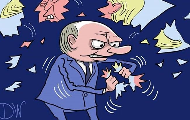 Российский карикатурист высмеял "чувства" Путина к Трампу