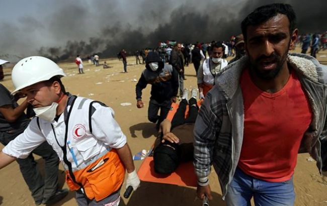 На кордоні Ізраїлю з сектором Газа у зіткненнях постраждали приблизно 1100 осіб