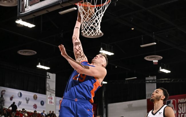Центровой сборной Украины помог "Никс" одержать первую победу в Летней лиге НБА