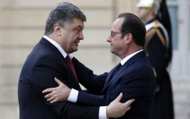 Порошенко и Олланд обсудили шаги для деэскалации конфликта на Донбассе