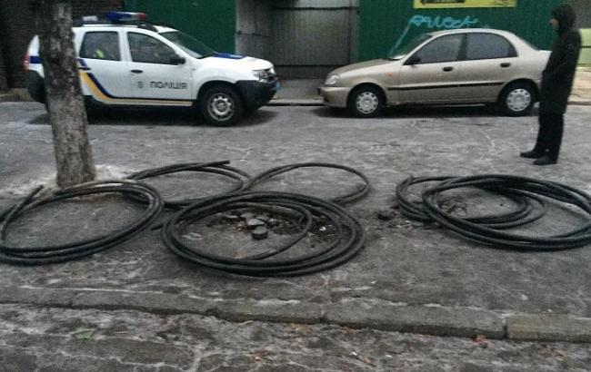 В Киеве злоумышленники украли кабель правительственной связи