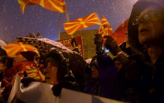 В Македонии прошел многотысячный протест против переименования страны