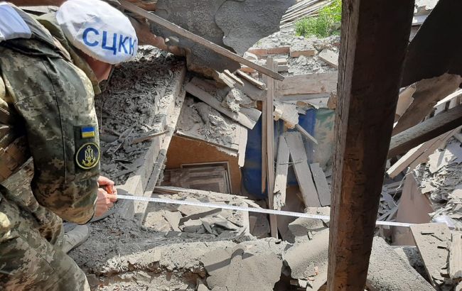 В Песках боевики из миномета обстреляли гражданских. Мина попала в дом