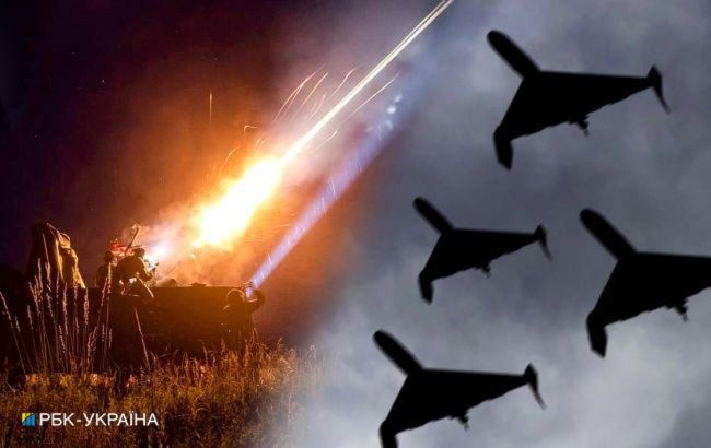 Воздушные силы ночью уничтожили 17 вражеских "Шахедов"